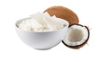 Creamy Coconut Milk Delight on Transparent Background