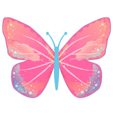 Red Butterfly Illustration