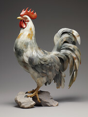 Wall Mural - A Marble Statue of a Chicken