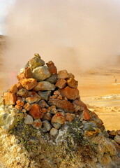 Poster - Scenes at the Krafla Lava Fields in North Iceland