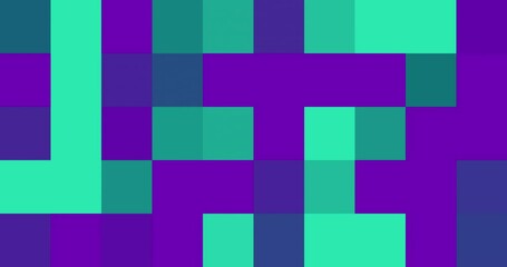 Wall Mural - animated multicolored pixel background. 4k resolution abstract pixel motion design transition. pixel