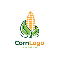 Wall Mural - Vintage Logo Corn Vector illustration
