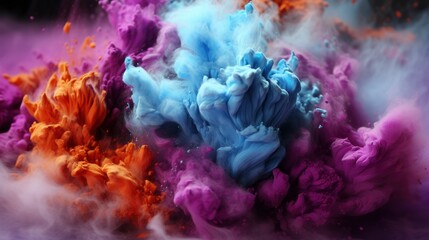 Wall Mural - Holi Festival Color ,Bright Background, Background Hd