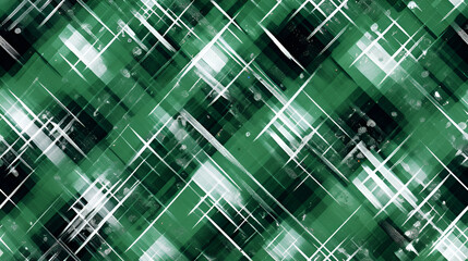 Wall Mural - Green Purple Plaid Pattern Background Image | generative AI