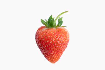 a strwberry on white background