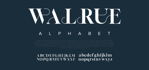 Sticker - WALRUE . the luxury and elegant font glamour style