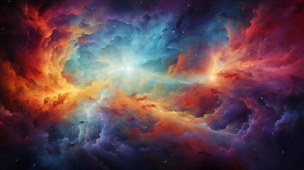 colorful space cosmic clouds astronomy nebulous stars wallpaper
