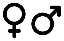 Gender Icon Vector. Gender Symbol. Button