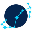 Scorpio Astrological Star Sign Modern Illustration PNG Transparent Background 