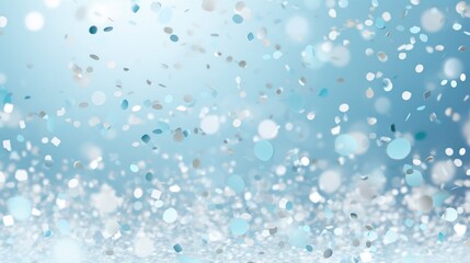 Wall Mural - Soft blue confetti background