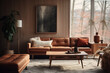 Scandinavian mid century home minimalist interior design