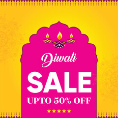 Diwali Sale Advertisement, Banner, Poster, Design vector template, Creative flyer concept, Graphic design element