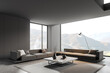 © ImageFlow - Gray living room corner with sofas and table