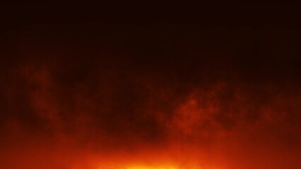 Wall Mural - abstract fire and smoke background animation, 4k seamless loop