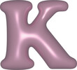 © Wikanda - Letters a-z 3D Pink Gritter