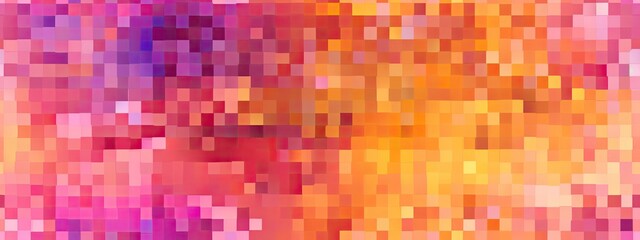 Wall Mural - Seamless red coral orange yellow peach pink magenta purple abstract background. Color gradient, ombre. Colorful, multicolor, mix, iridescent, bright, fun. Rough, grain, noise,grungy.Design.Template