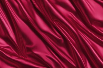 Wall Mural - seamless dark ruby red wrinkled metallic foil christmas tissue wrapping paper sheet background texture