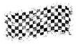 Finish racing flag logotype monochrome