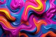 electric neon color slime mix or paint texture with pink, blue, yellow colors