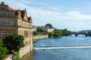 Wall Mural - Prague city is the capital of Czech Republic for holidays all year round... Prague , Czech Republic, 08-05-2019