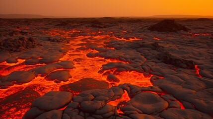 Wall Mural - Lava in caldera, Danakil Depression, Ethiopia.
