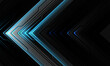 Abstract arrow cyber blue light geometric design ultramodern futuristic creative background vector