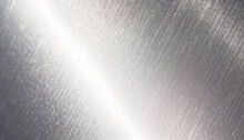 Smooth Silver Colored Steel Plate With Brushed Metal Textured Effect Generated By AI