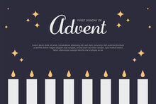 First Sunday Of Advent Background.