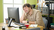 © Krakenimages.com - Young hispanic man business worker sleeping at office