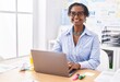 © Krakenimages.com - Middle age african american woman business worker using laptop working at office