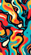 © Halal Vision Studio - Vintage Colorful modern hand drawn trendy abstract pattern