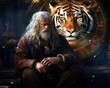 Tiger Quantum philosopher pondering the nature of time