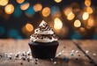 Oreo cupcakes with decorations, food photography, dessert, muffins with chocolate