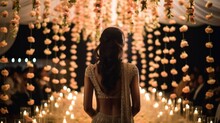 The Enchanted Glow Of An Indian Wedding. Generative AI