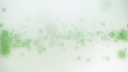 Cyberspace binary matrix digital bits 0 1 code technology rain. Digital futuristic abstract particles cyberspace background.