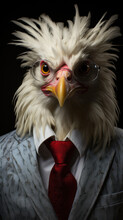 Dark And Dramatic Poultry Portrait