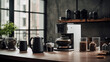 © David - Delicious Coffee hot brewed Coffee Drink in a Mug, Tasty Coffee with Foam and Steam Yummy