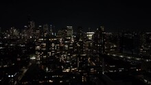 Night Aerial Video Dumbo Brooklyn NY