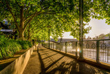 Fototapeta  - Yarra River Promenade, Melbourne Waterfront.