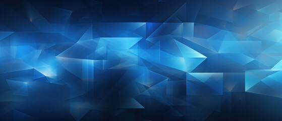 Wall Mural - Rich blue polygons intricately arranged.