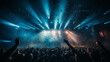 © Milan - Energetic Live Rock Concert: A Night Club Crowd Cheering and Celebrating at a Festival Party