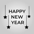 Happy New Year 2024 Logo. Abstract creative vector logo design. 2024 New year Logo