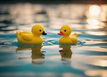 Rubber Duck In The Pool