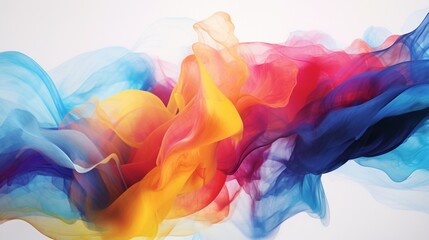 Wall Mural - a mesmerizing abstract image filled with a riot of colors, forming an intriguing masterpiece.
