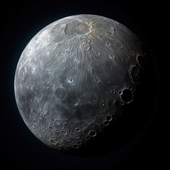 Wall Mural - moon full moon glow light from space shinning on earth close up