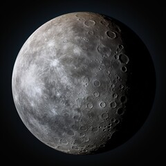 Wall Mural - moon full moon glow light from space shinning on earth close up