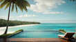 © xKas - A tropical paradise with a private infinity pool overlooking a pristine beach and turquoise ocean.