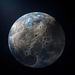 Wall Mural - moon full moon glow light from space shinning on earth close up