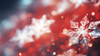 Christmas snowflakes hd wallpaper for desktop, in the style of layered imagery with subtle irony, dark red and white