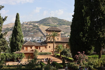 Wall Mural - View from the Alhambra, Granada, Spain, Andalusia